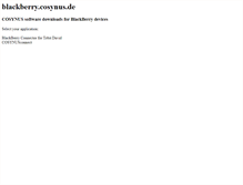 Tablet Screenshot of blackberry.cosynus.de